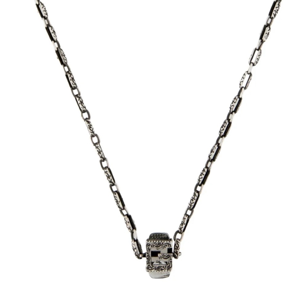 GUCCI NWOT W/ COA Cube Pendent .925 Sterling Necklace With Box - Retail $630 - Picture 9 of 13
